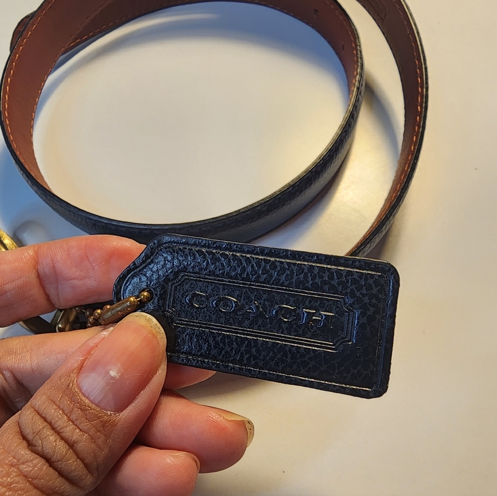Authentic COACH Vintage leather blue women - Picture 2 of 8